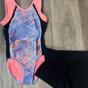 Girls sz 7 Ivivva leotard with shorts